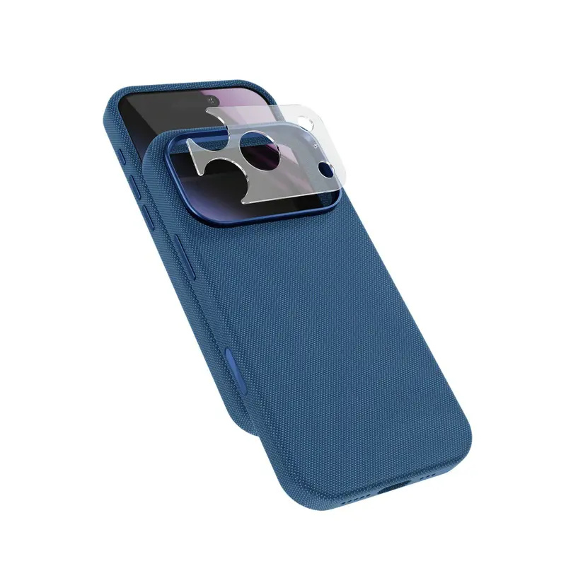 Epico SolidWoven Pro Mag+ MagSafe/Qi2 tkaný kryt iPhone 17 Pro/18 Pro modrý