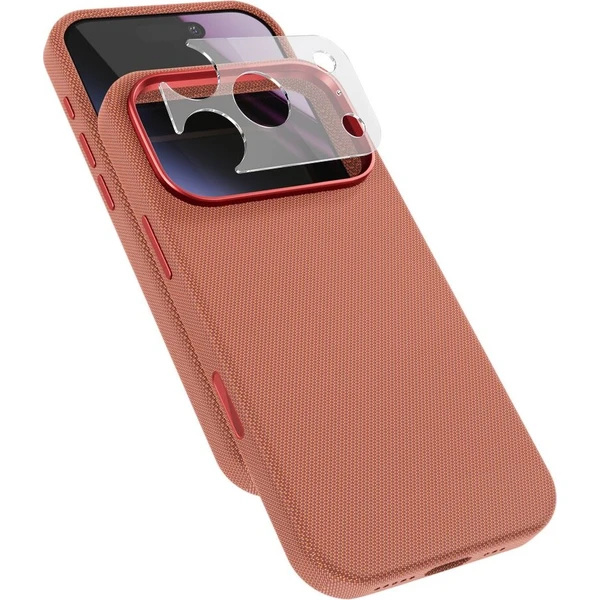 Epico SolidWoven Pro Mag+ MagSafe/Qi2 tkaný kryt iPhone 17 Pro/18 Pro siensky hnědý