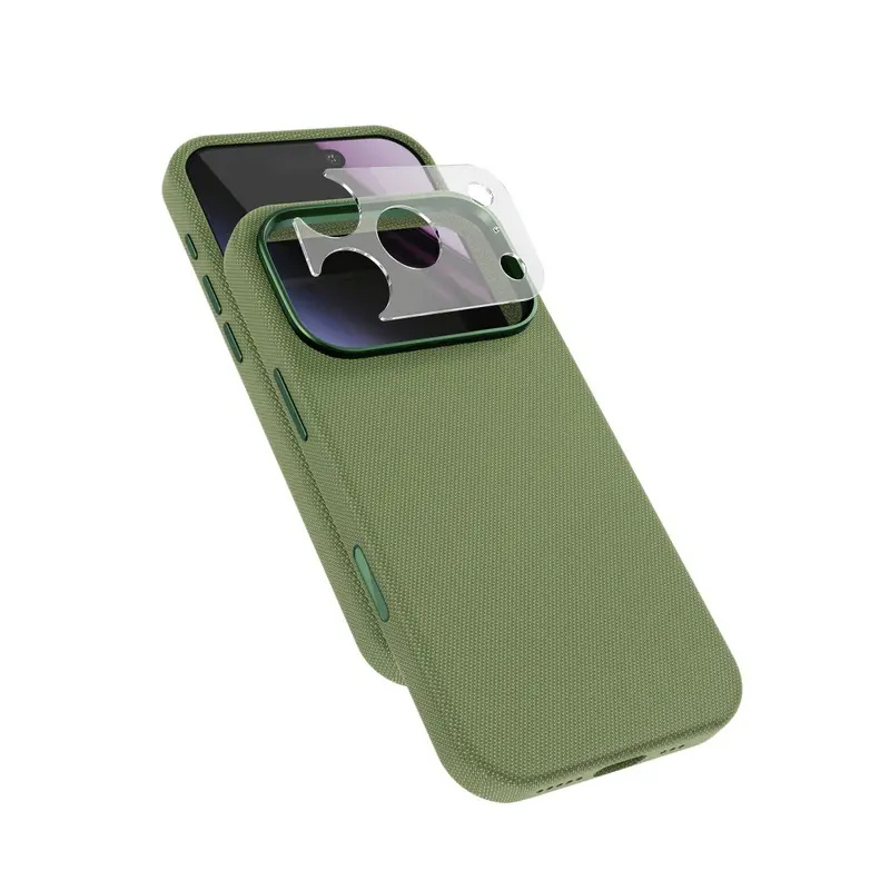 Epico SolidWoven Pro Mag+ MagSafe/Qi2 tkaný kryt iPhone 17 Pro Max/18 Pro Max zelený