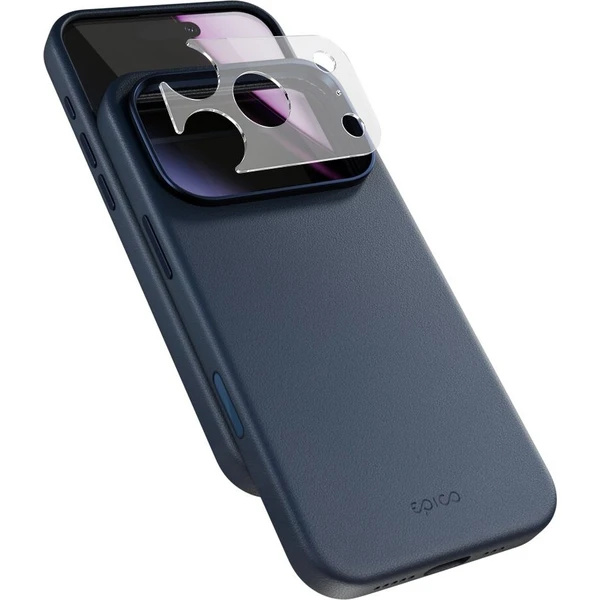 Epico Leather Pro Mag+ MagSafe/Qi2 kožený kryt iPhone 17 Pro/18 Pro modrý