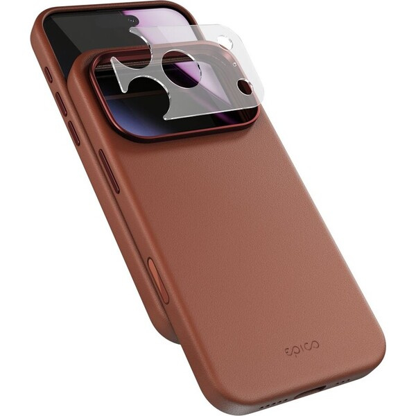 Epico Leather Pro Mag+ MagSafe/Qi2 kožený kryt iPhone 17 Pro Max/18 Pro Max hnědý