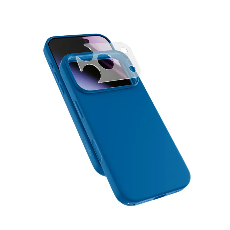 Epico Silicone Pro Mag+ MagSafe/Qi2 silikonový kryt iPhone 17 Pro Max/18 Pro Max modrý