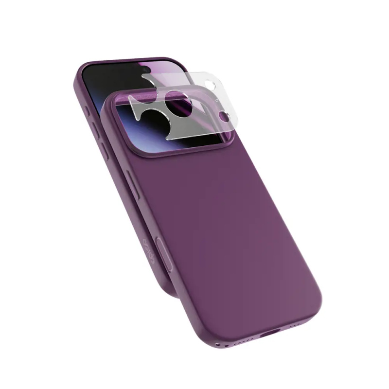 Epico Silicone Pro Mag+ MagSafe/Qi2 silikonový kryt iPhone 17 Pro/18 Pro tmavě fialový