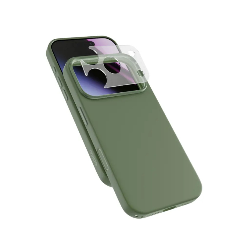 Epico Silicone Pro Mag+ MagSafe/Qi2 silikonový kryt iPhone 17 Pro/18 Pro khaki