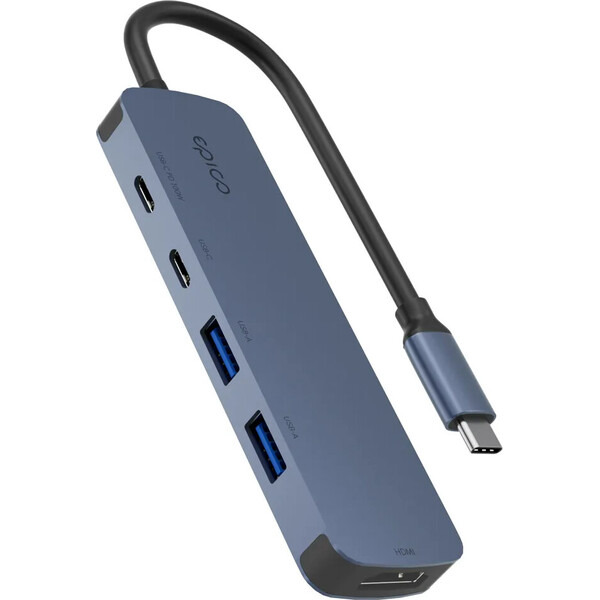 Epico UltraHub 5in1 Slim Alu USB-C Hub EH15 indigo