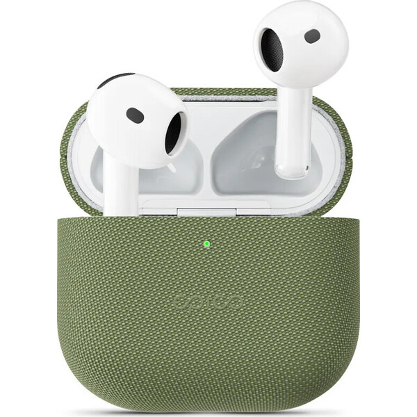 Epico SolidWoven Case pouzdro pro AirPods 4/AirPods 5 zelené