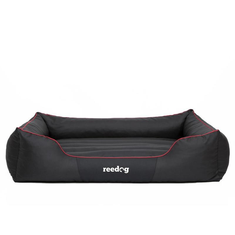 Pelíšek pro psa Reedog Comfy Black & Red line XL
