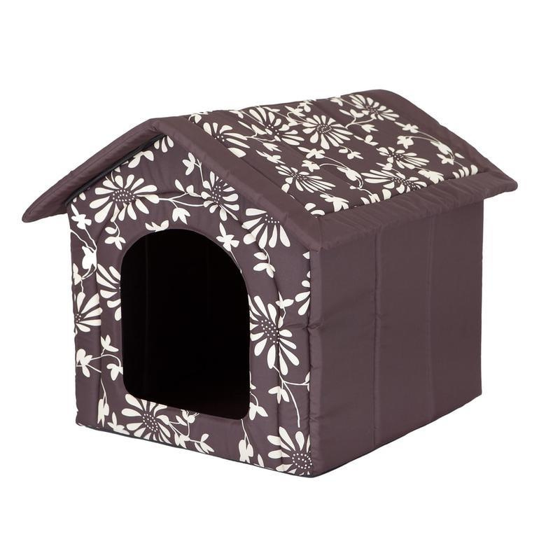 Domeček pro psa Reedog Brown Flower L