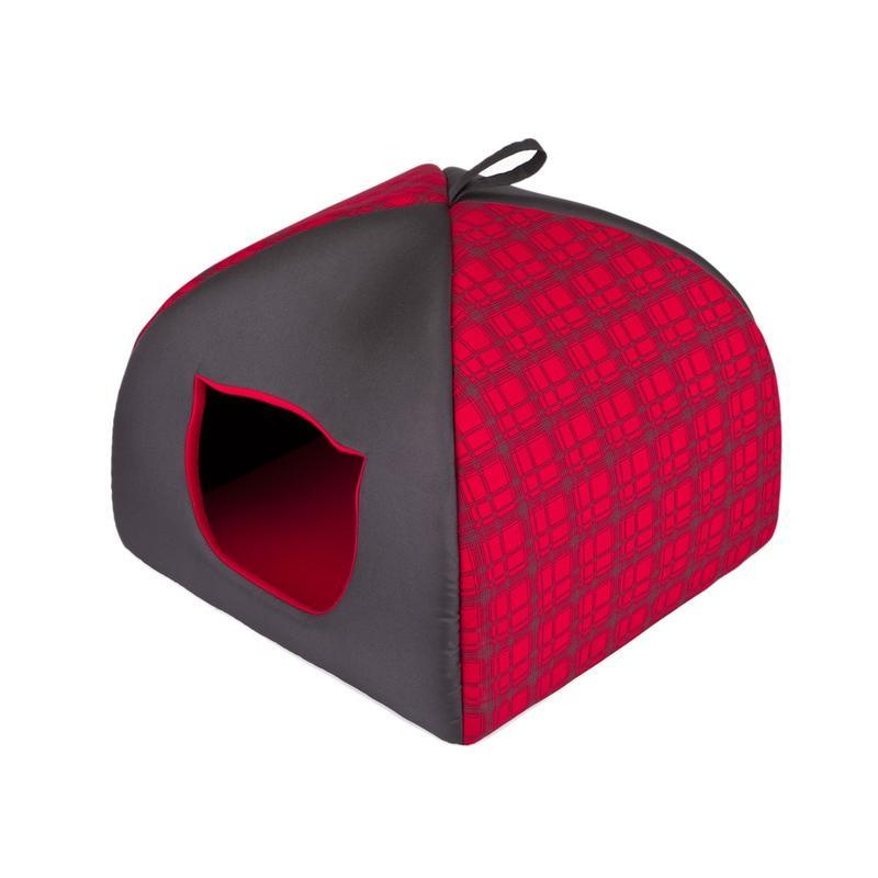 Iglu pro kočky Reedog Red Strips L