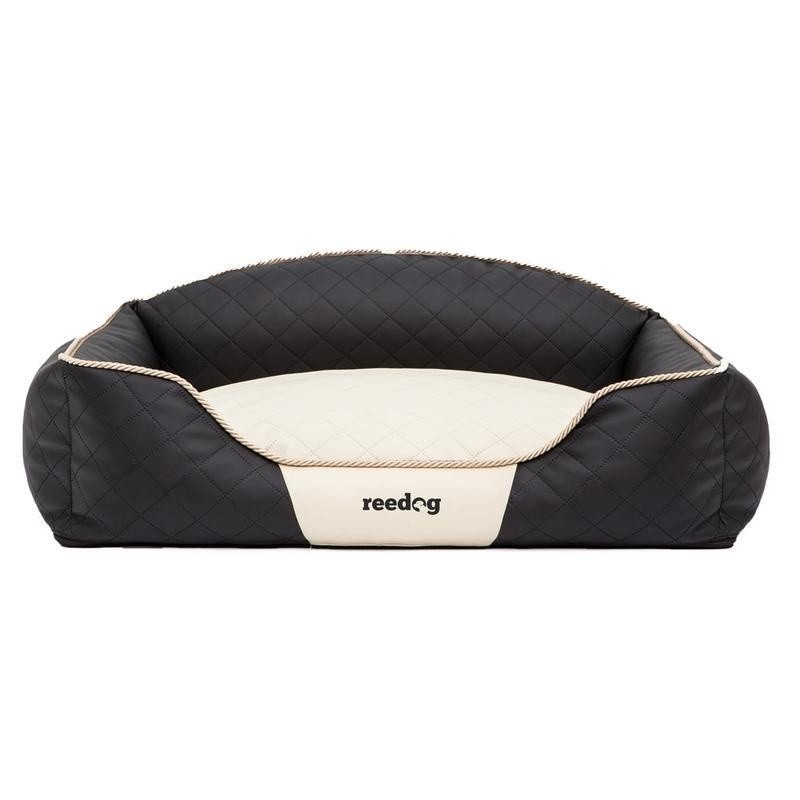 Pelíšek pro psa Reedog Black & Beige Sofa L