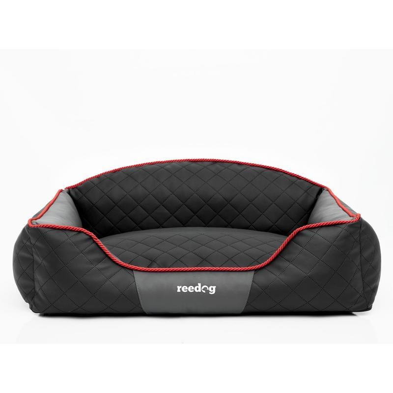 Pelíšek pro psa Reedog Black & Grey Sofa XXL