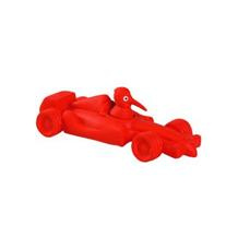 Hračka pes FORMULA latex,pískací,červená KW 19 cm