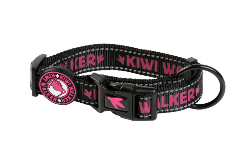 Obojek nylon 32-45/2cm Kiwi 1ks růžová