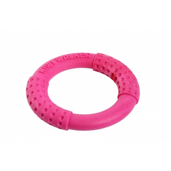 Hračka pes RING MINI plov.a létajíc.z TPRpěny,KW růžová
