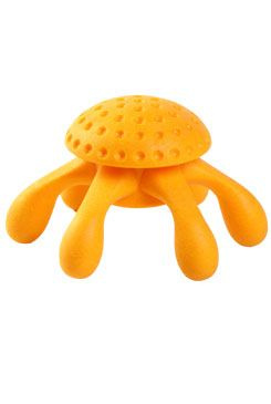 Hračka pes OCTUPUS MINI plov. z TPR pěny KW oranžová