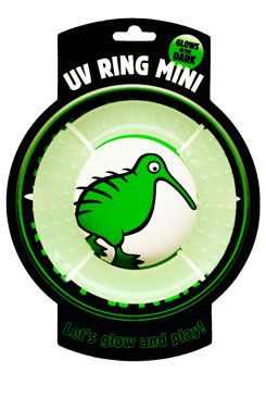 Hračka pes GLOW RING MINI plov.a létajíc.z TPRpěny KW 1 ks