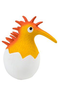 Hračka pes BABY latex,pískací,oranžová KW 12 cm