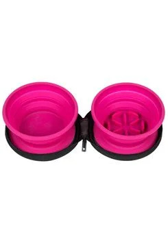 Cestovní dvojmiska SLOWFEEDER 700ml KW růžová