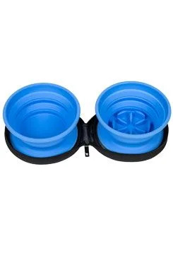 Cestovní dvojmiska SLOWFEEDER 700ml KW modrá