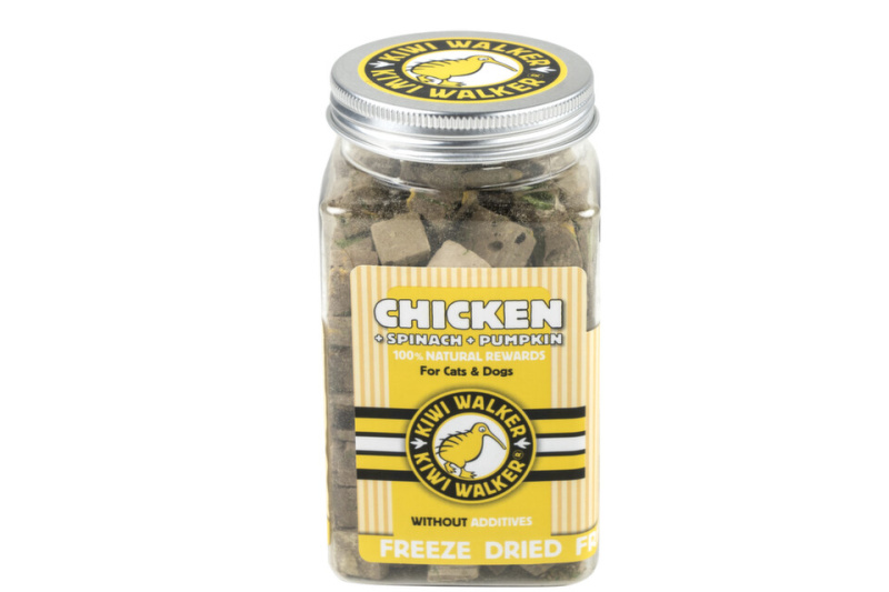 Pochoutka mrazem sušené kuře, špenát, dýně 100g KW