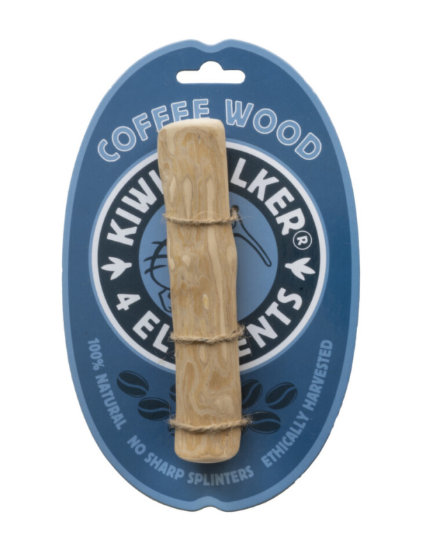 Hračka pes 4Elements Coffee Wood kávové dřevo Kiwi M 16-18cm