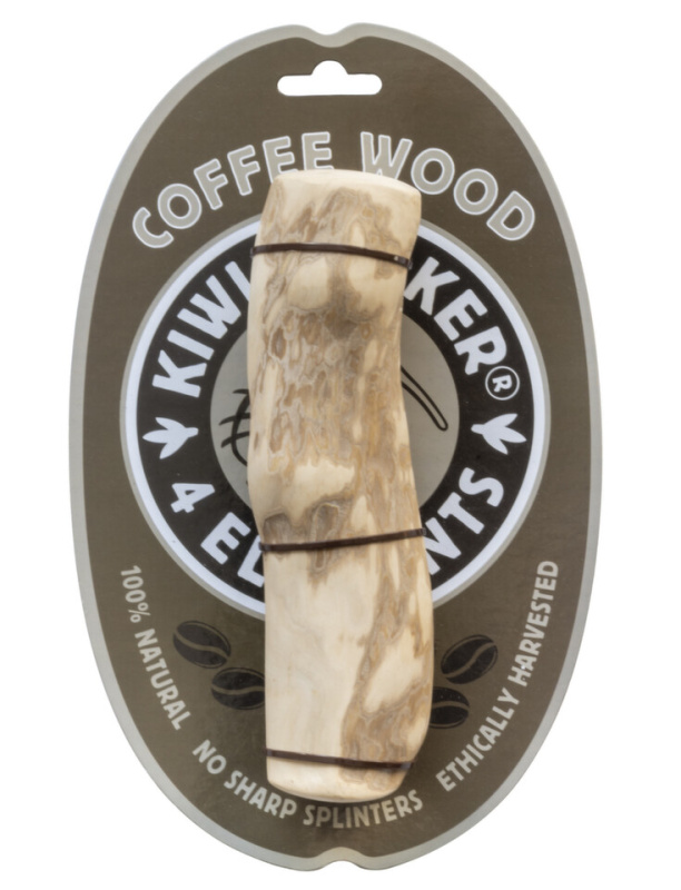 Hračka pes 4Elements Coffee Wood kávové dřevo Kiwi XL 18-22cm