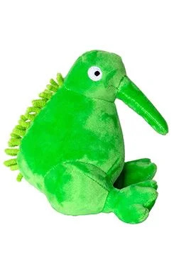 Hračka pes PLUSH plyš,pískací 16cm Kiwi 1ks zelená
