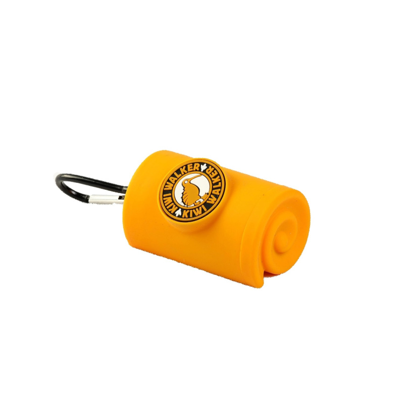 Kiwi Walker Obal na sáčky s karabinou, žlutý