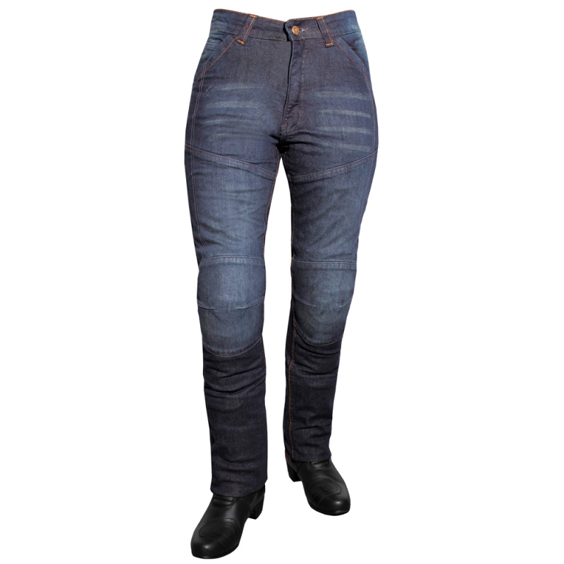 Dámské jeansové moto kalhoty ROLEFF Aramid Lady modrá 26/XS