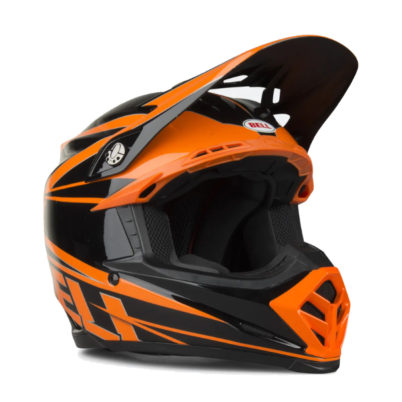 Motokrosová přilba BELL Moto-9 oranžovo-černá M (57-58)
