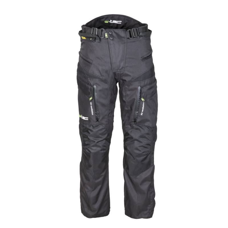 Pánské moto kalhoty W-TEC Kaluzza černá 4XL