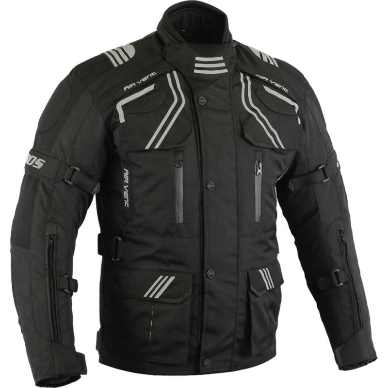 Pánská touringová moto bunda BOS Temper černá XL