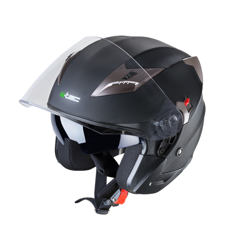 Moto přilba W-TEC YM-627 Matt Black-Bronze XL (61-62)