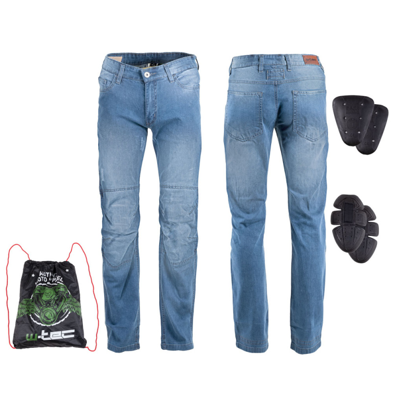 Pánské moto jeansy W-TEC Shiquet modrá S