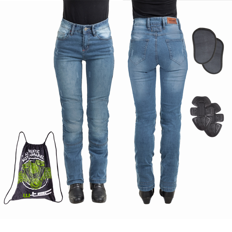 Dámské moto jeansy W-TEC Panimali modrá XL