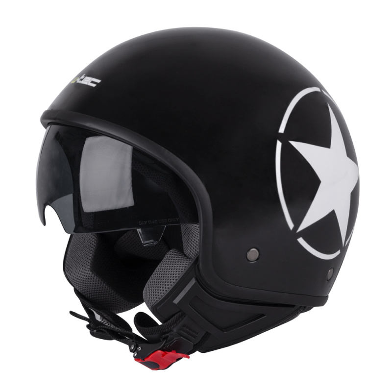Helma na skútr W-TEC FS-710S Revolt Black Černá s hvězdou XS (53-54)