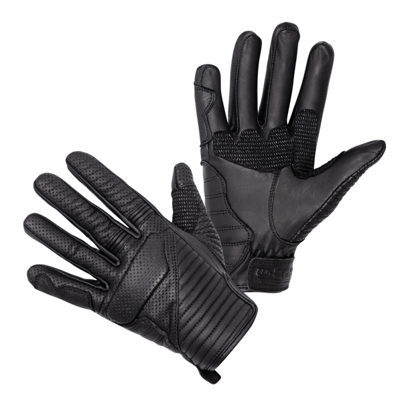 Kožené moto rukavice W-TEC Brillanta černá XL