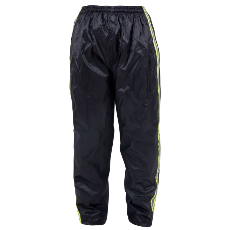 Pláštěnkové moto kalhoty W-TEC Rainy černo-žlutá XS