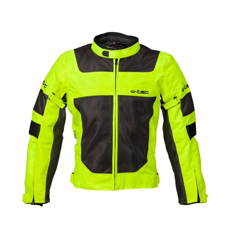 Pánská letní moto bunda W-TEC Fonteller Yellow-Grey 4XL
