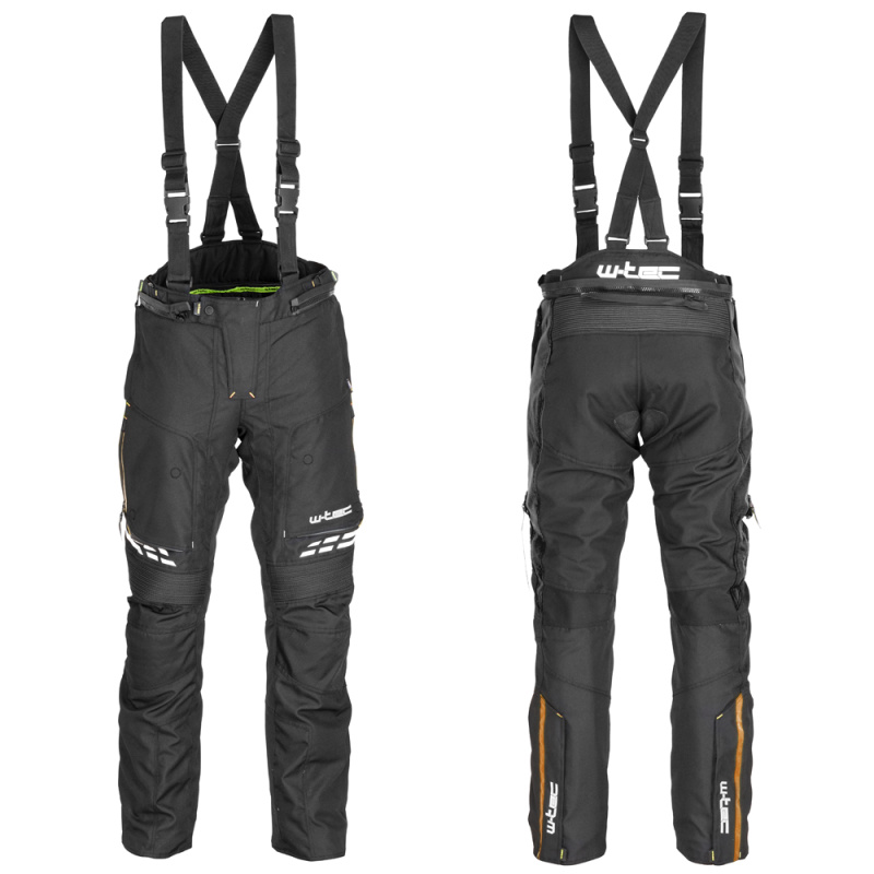 Pánské moto kalhoty W-TEC Spirital černo-oranžová L