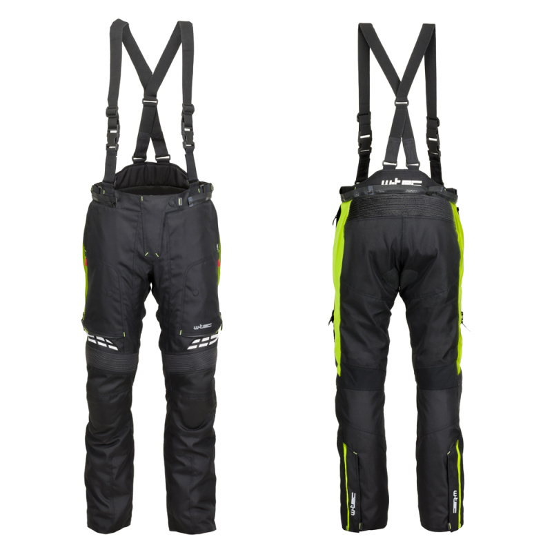 Dámské moto kalhoty W-TEC Spirital Lady černá-fluo žlutá XXL