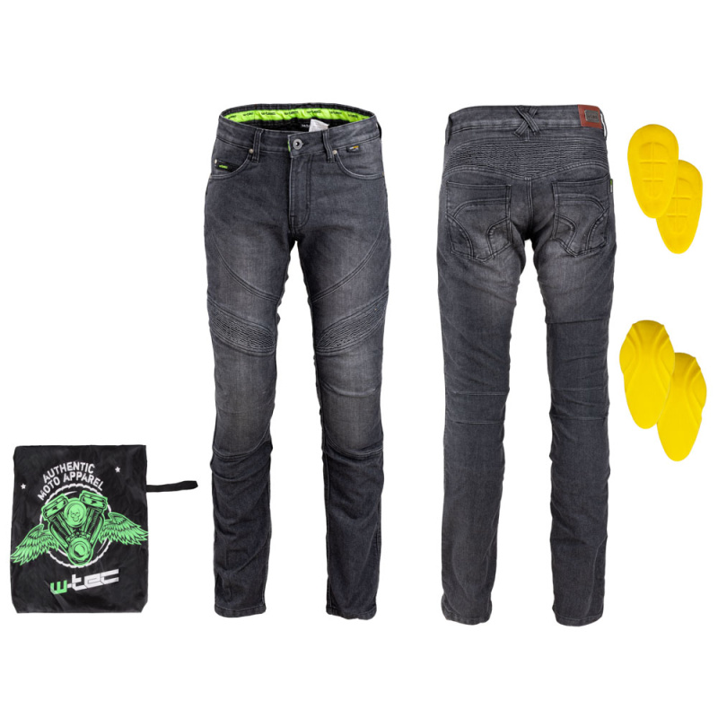 Pánské moto džíny W-TEC Oliver černá S