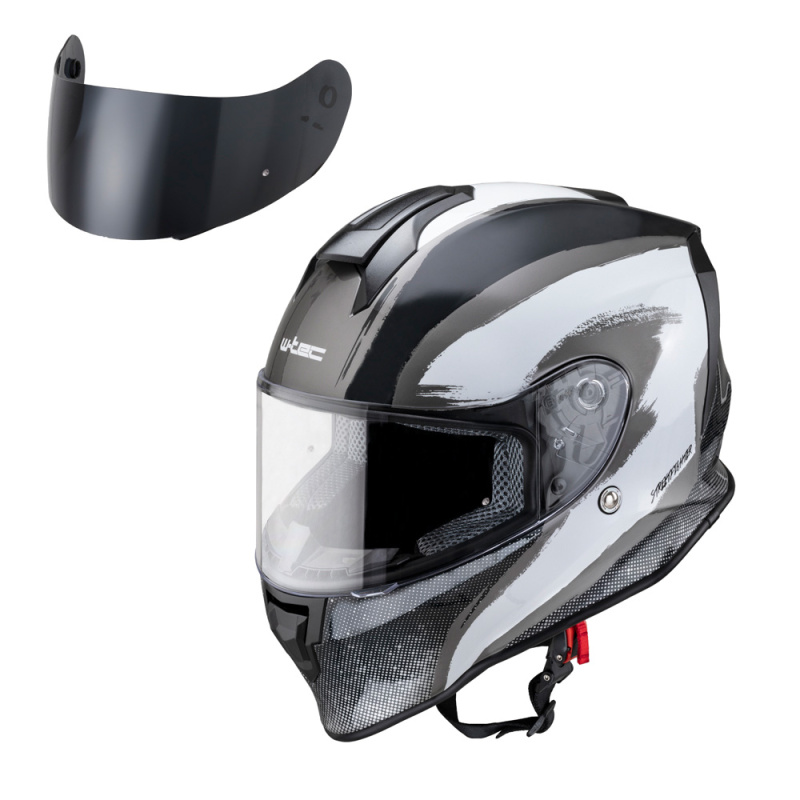 Moto přilba W-TEC Integra Graphic Black-White XL (61-62)