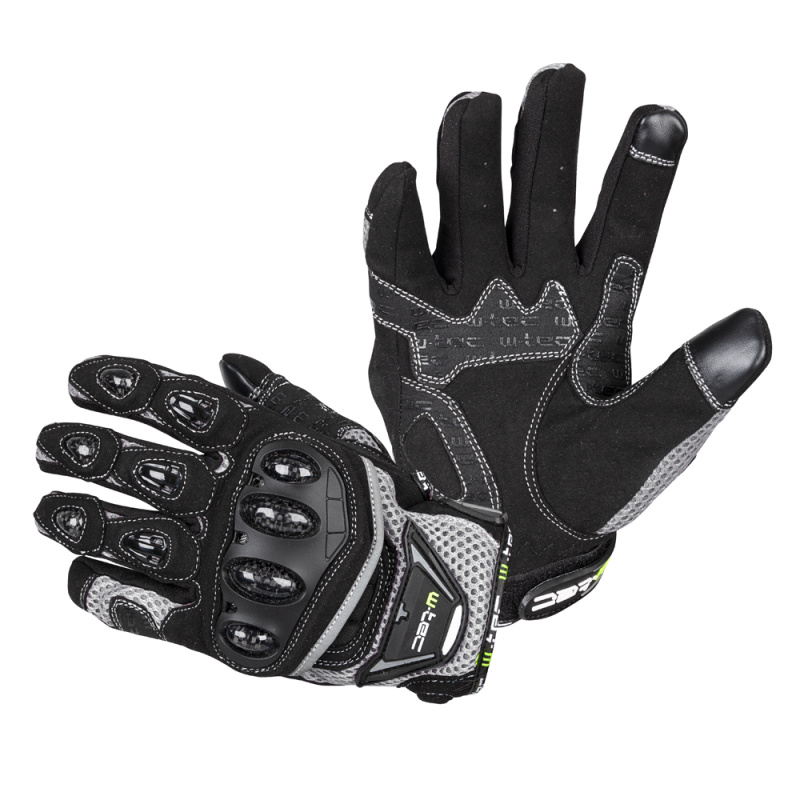 Moto rukavice W-TEC Upgear černo-šedá 3XL