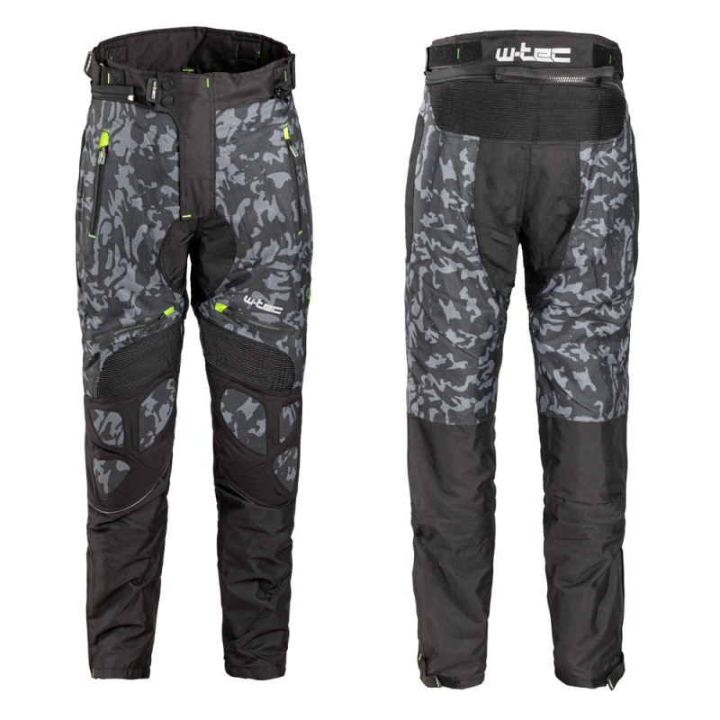 Pánské moto kalhoty W-TEC Toregate Black-Grey Digi-Camo M