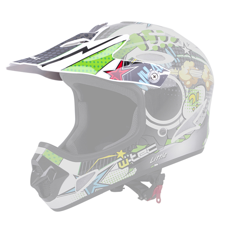 Náhradní kšilt pro přilbu W-TEC FS-605 Cartoon