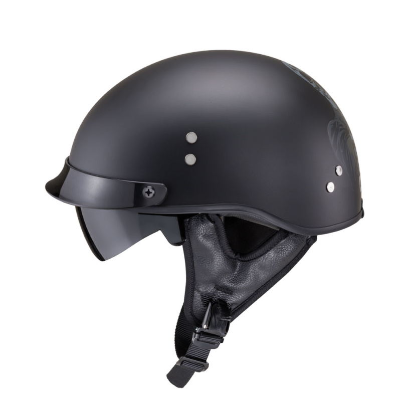 Moto přilba W-TEC Black Heart Rednut Gun Blazin/Matt Black S (55-56)