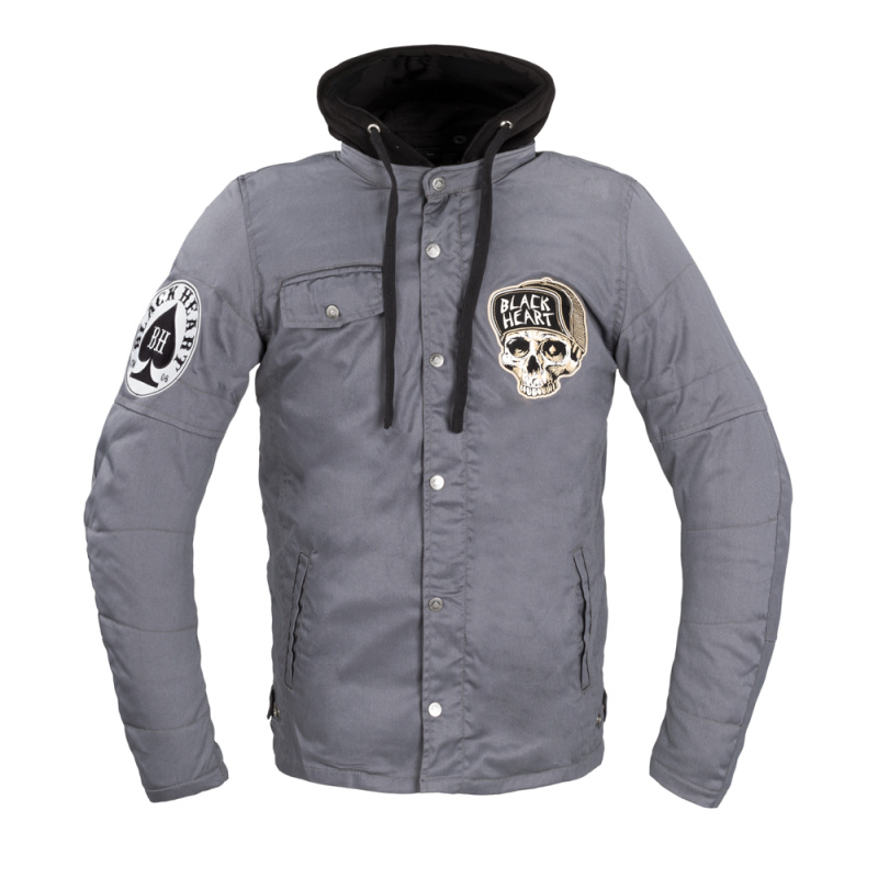Pánská bunda W-TEC Black Heart Garage Built Jacket tmavě šedá 5XL