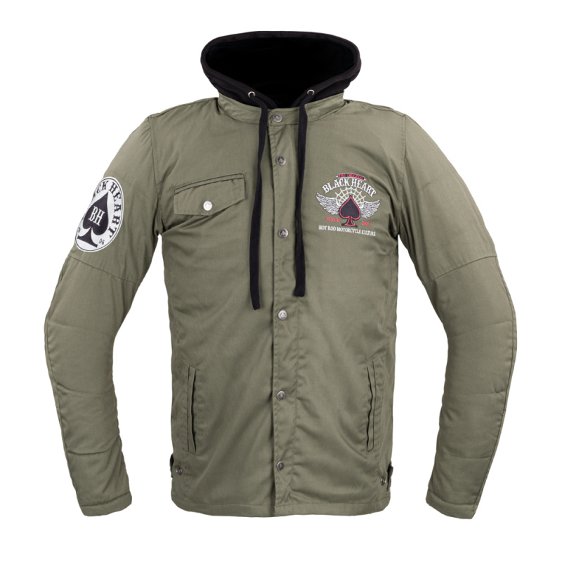 Pánská bunda W-TEC Black Heart Khaki Jacket s aramidem Hat Skull 3XL