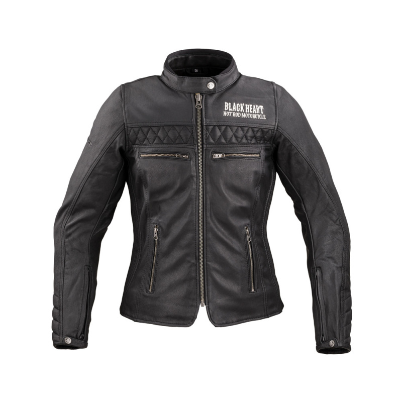 Dámská kožená moto bunda W-TEC Black Heart Raptura černá XL